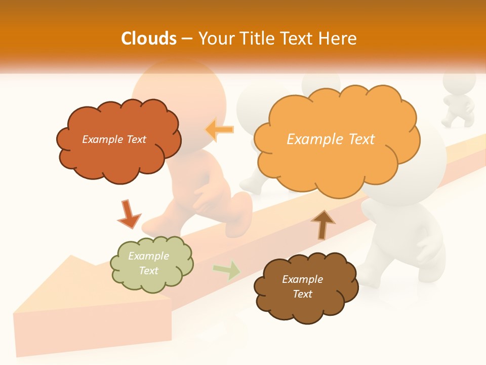 Competing People Abstract PowerPoint Template