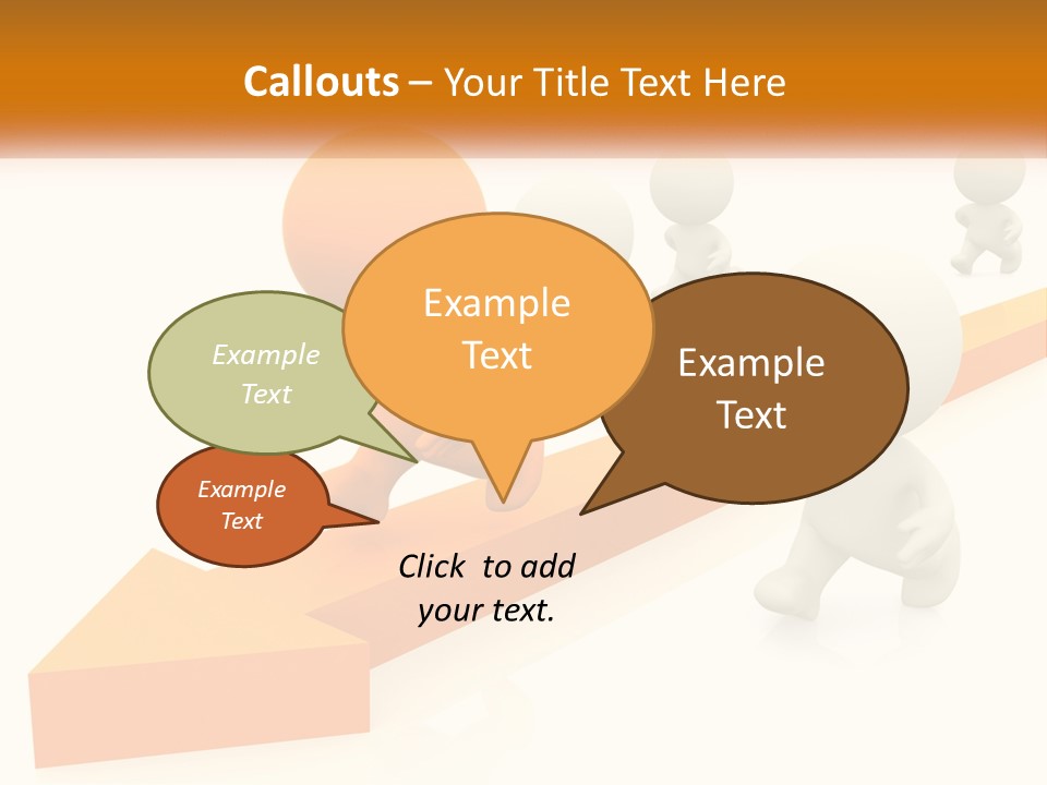 Competing People Abstract PowerPoint Template