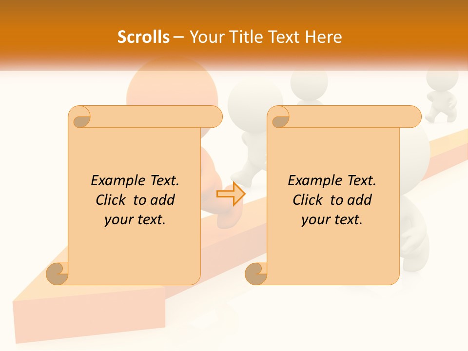 Competing People Abstract PowerPoint Template