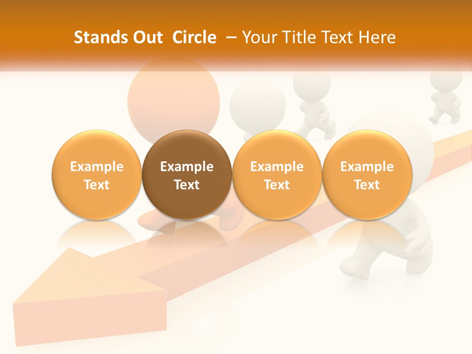 Competing People Abstract PowerPoint Template