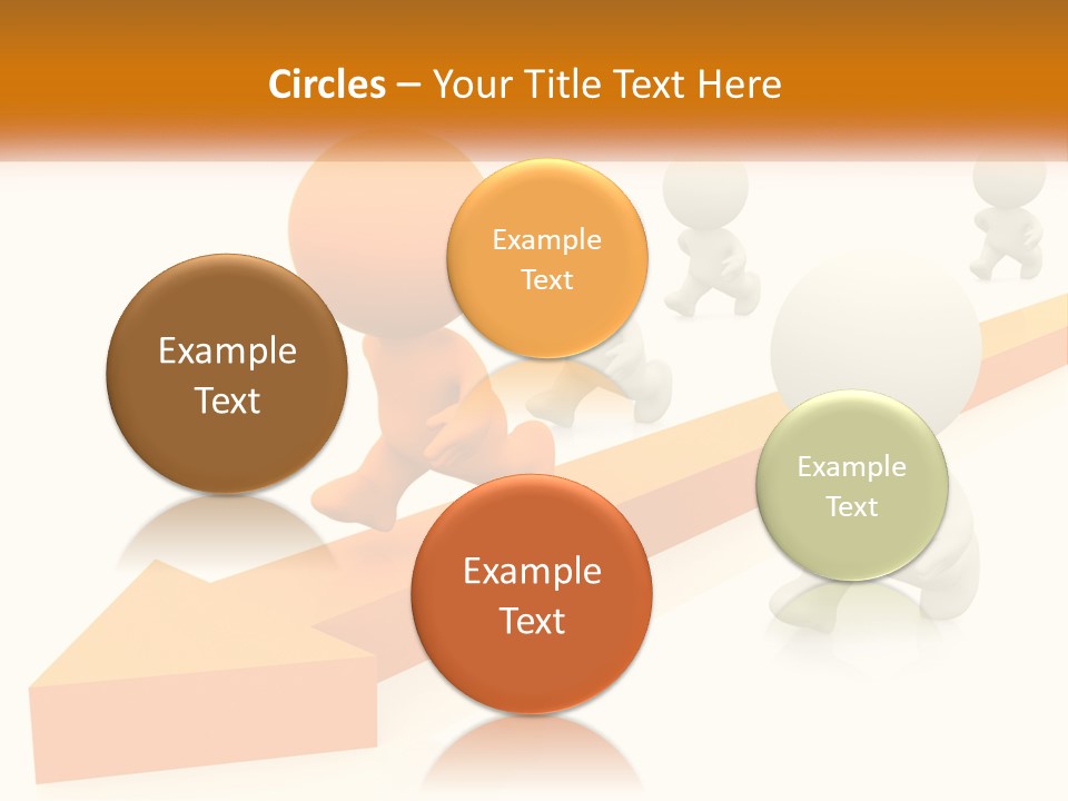 Competing People Abstract PowerPoint Template