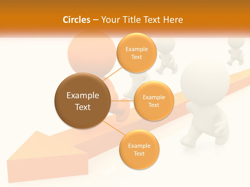 Competing People Abstract PowerPoint Template