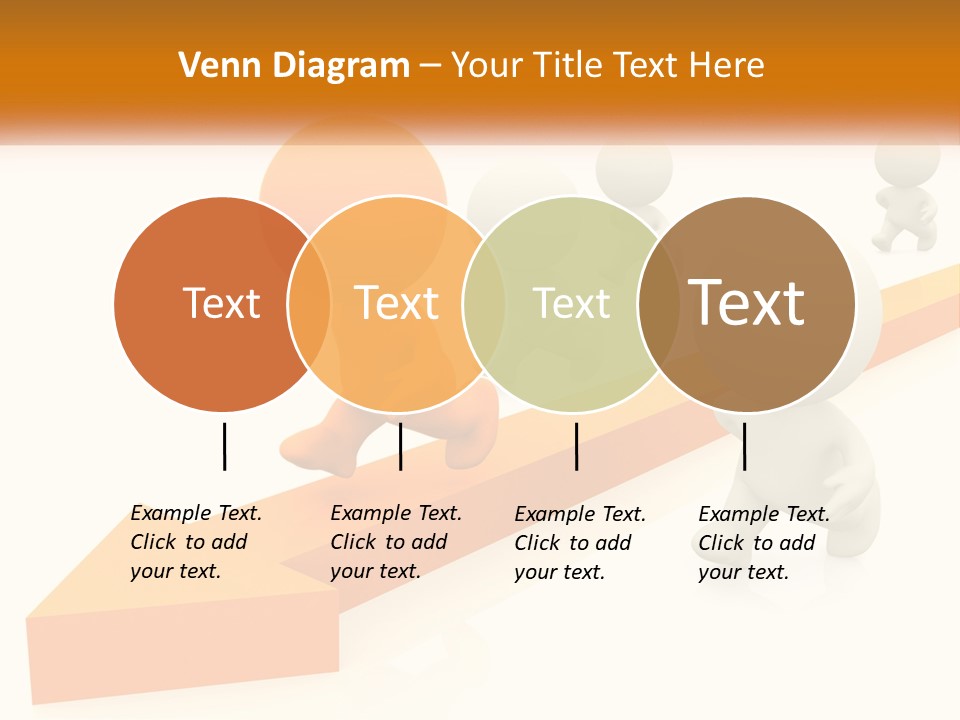 Competing People Abstract PowerPoint Template