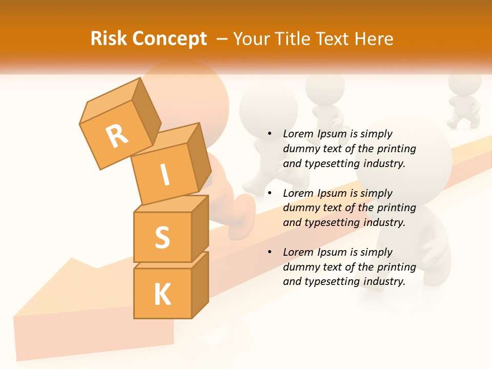 Competing People Abstract PowerPoint Template