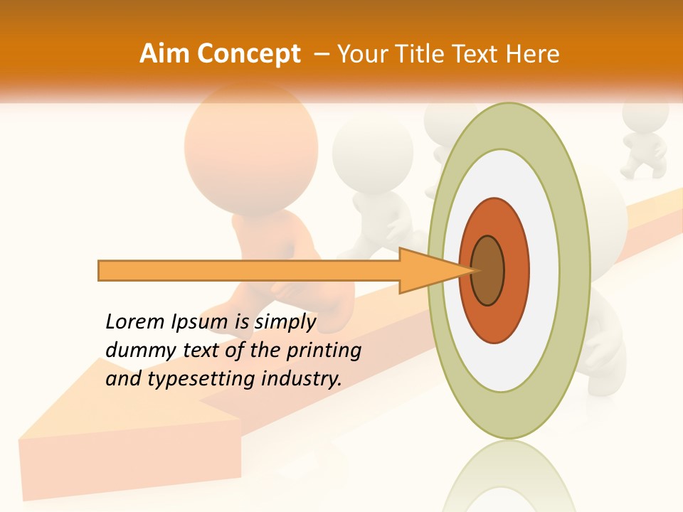 Competing People Abstract PowerPoint Template