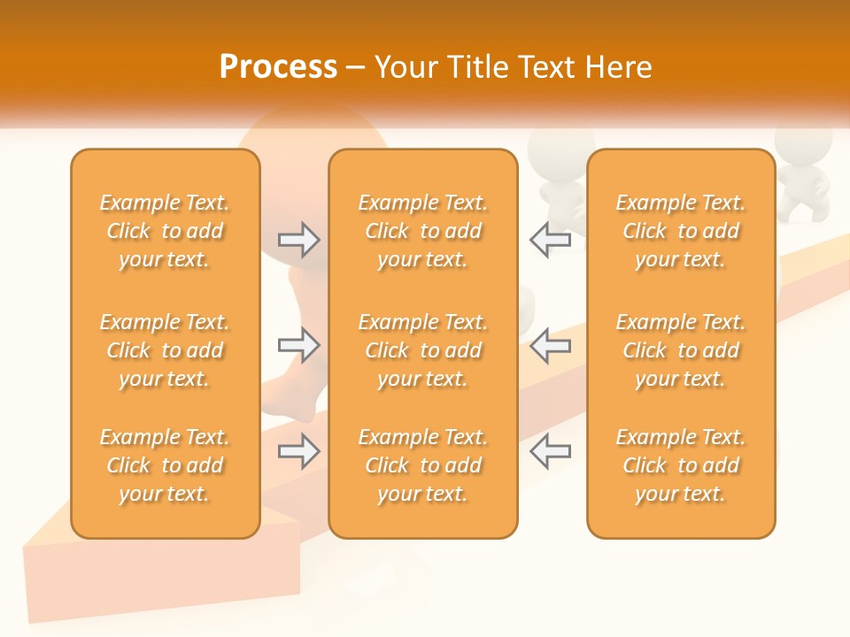 Competing People Abstract PowerPoint Template