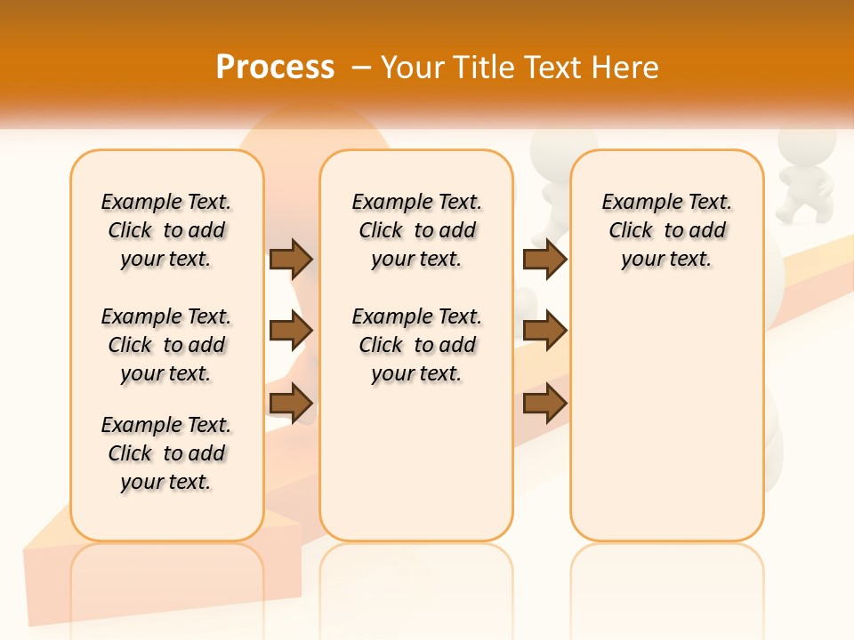 Competing People Abstract PowerPoint Template