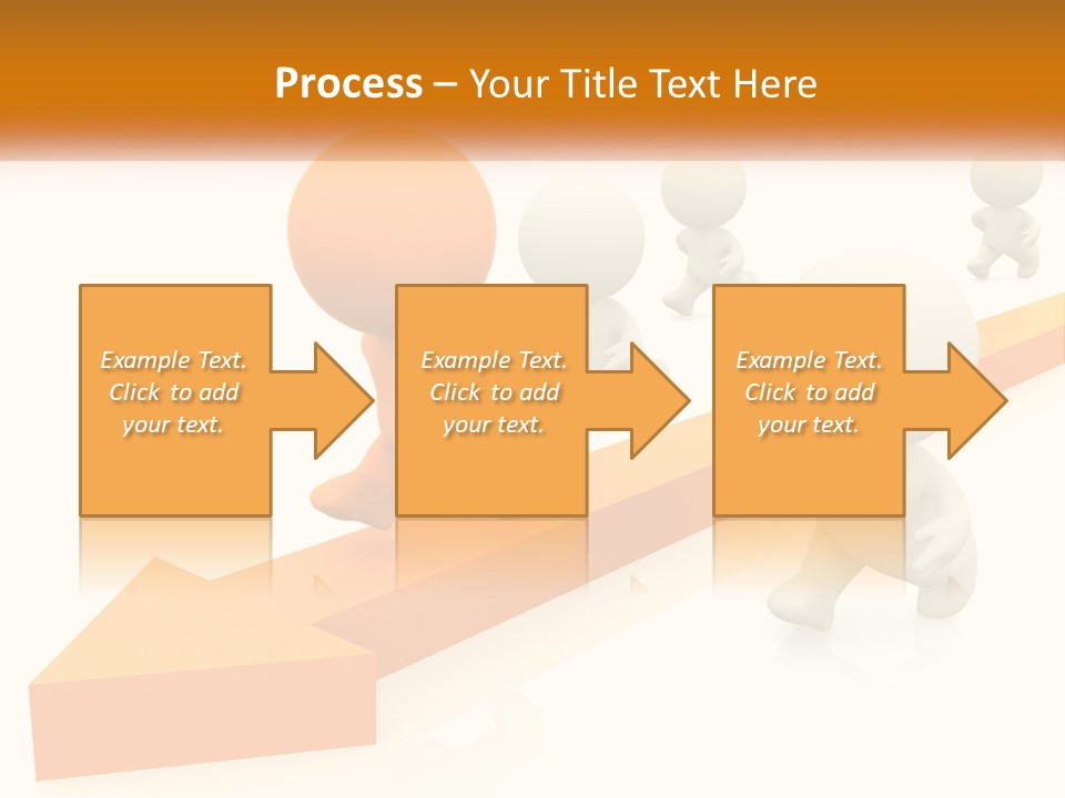 Competing People Abstract PowerPoint Template