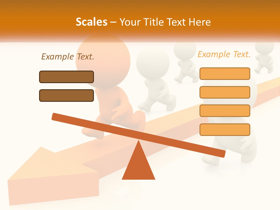 Competing People Abstract PowerPoint Template
