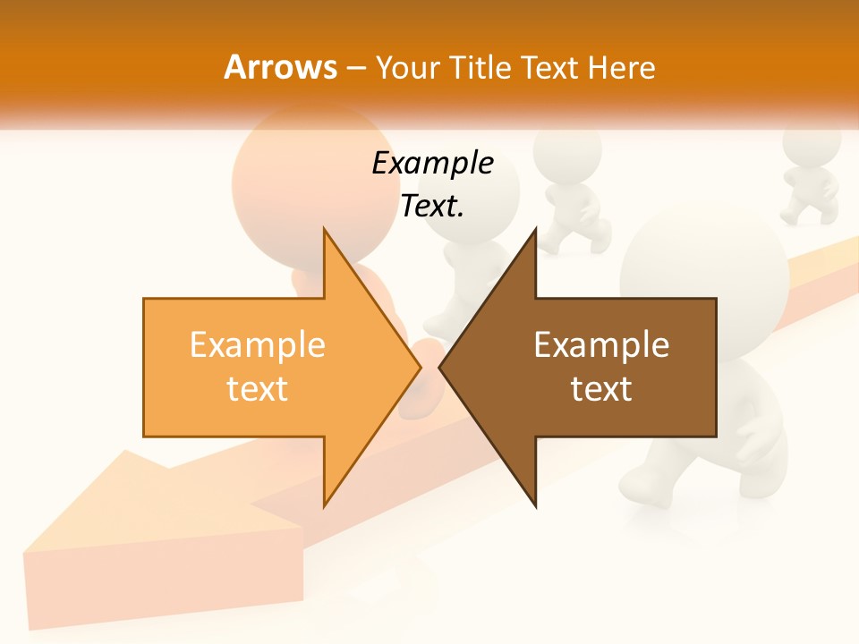 Competing People Abstract PowerPoint Template