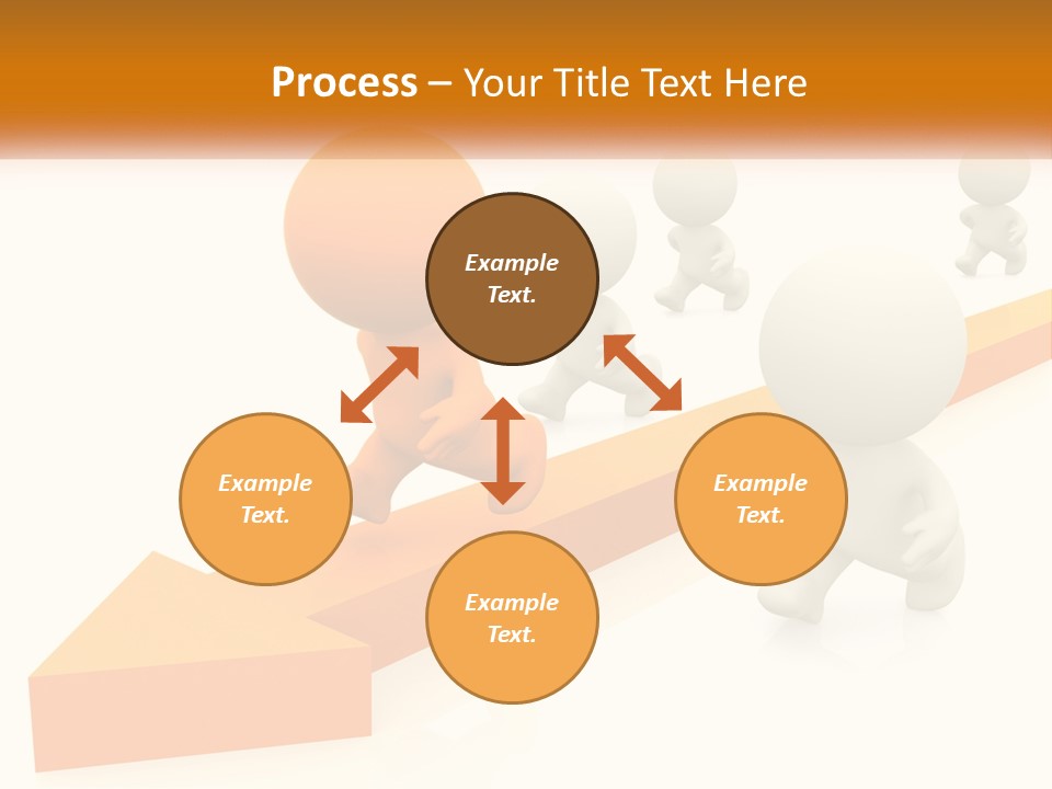 Competing People Abstract PowerPoint Template
