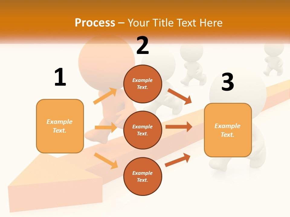 Competing People Abstract PowerPoint Template