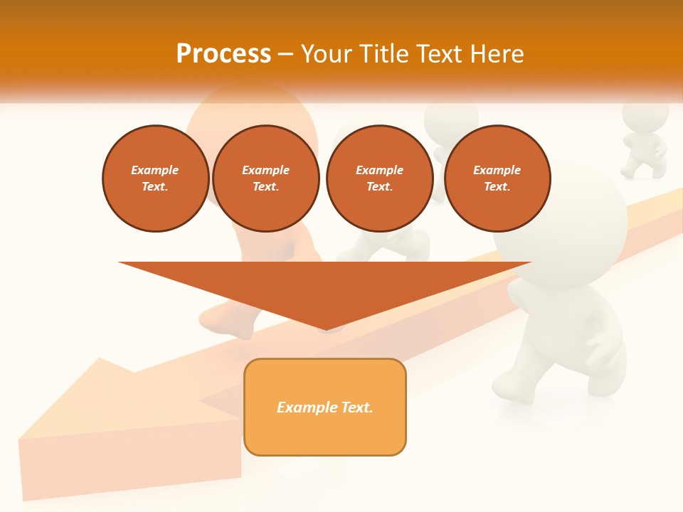 Competing People Abstract PowerPoint Template
