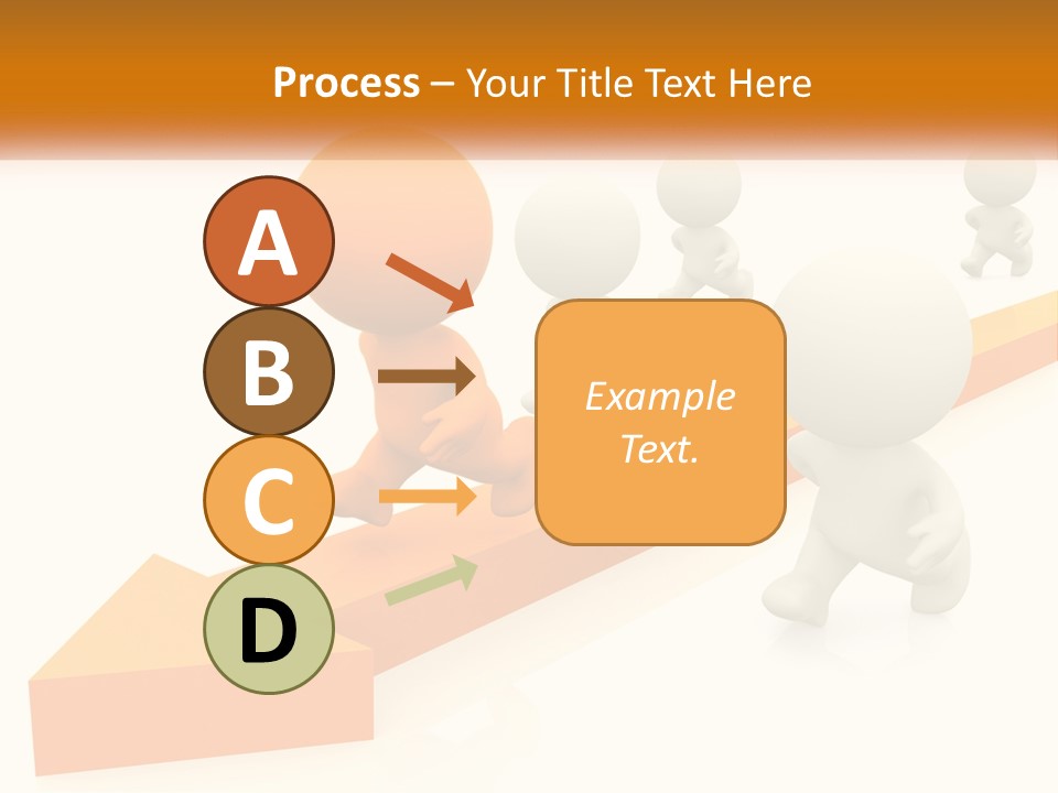 Competing People Abstract PowerPoint Template