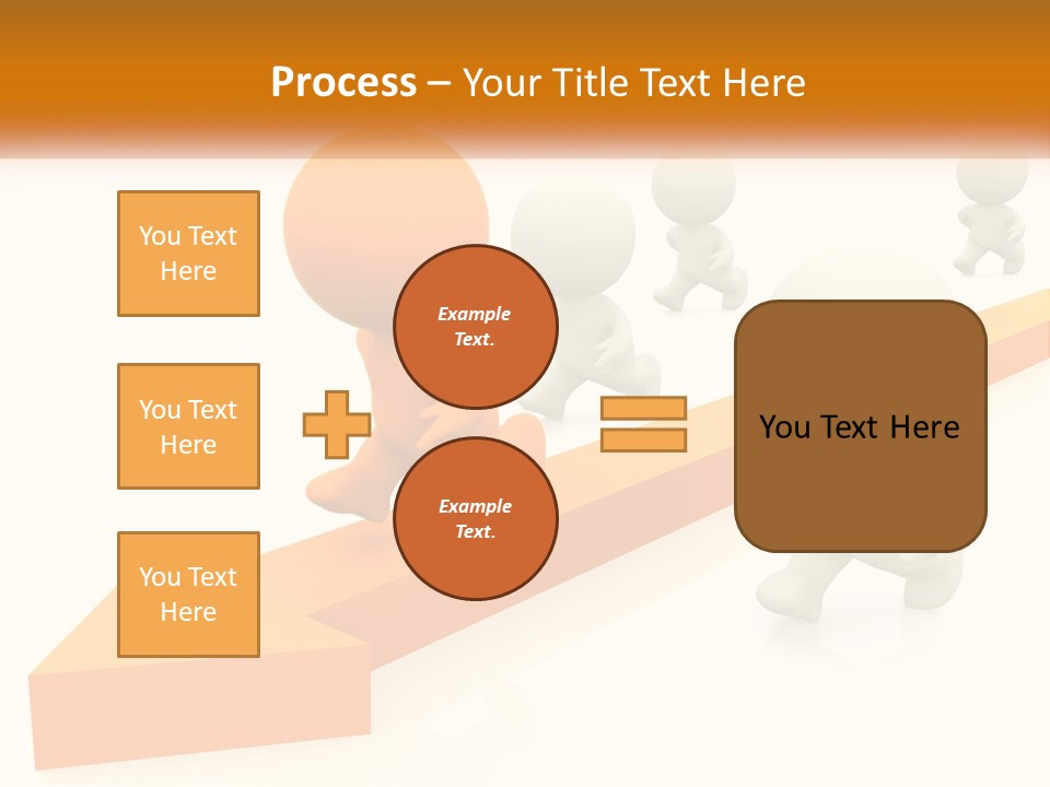 Competing People Abstract PowerPoint Template