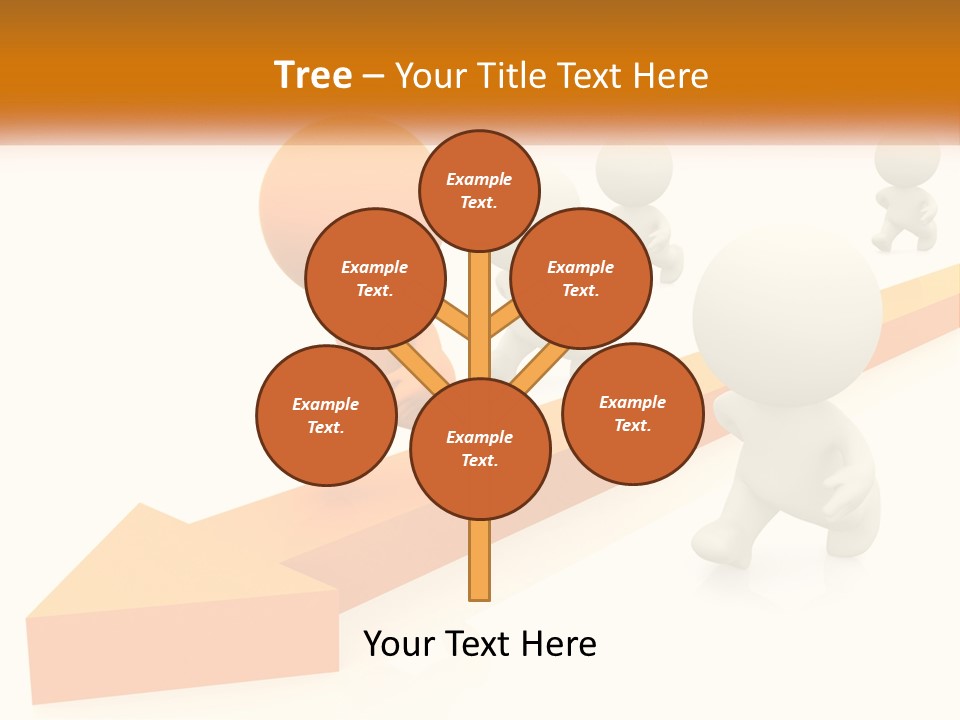 Competing People Abstract PowerPoint Template