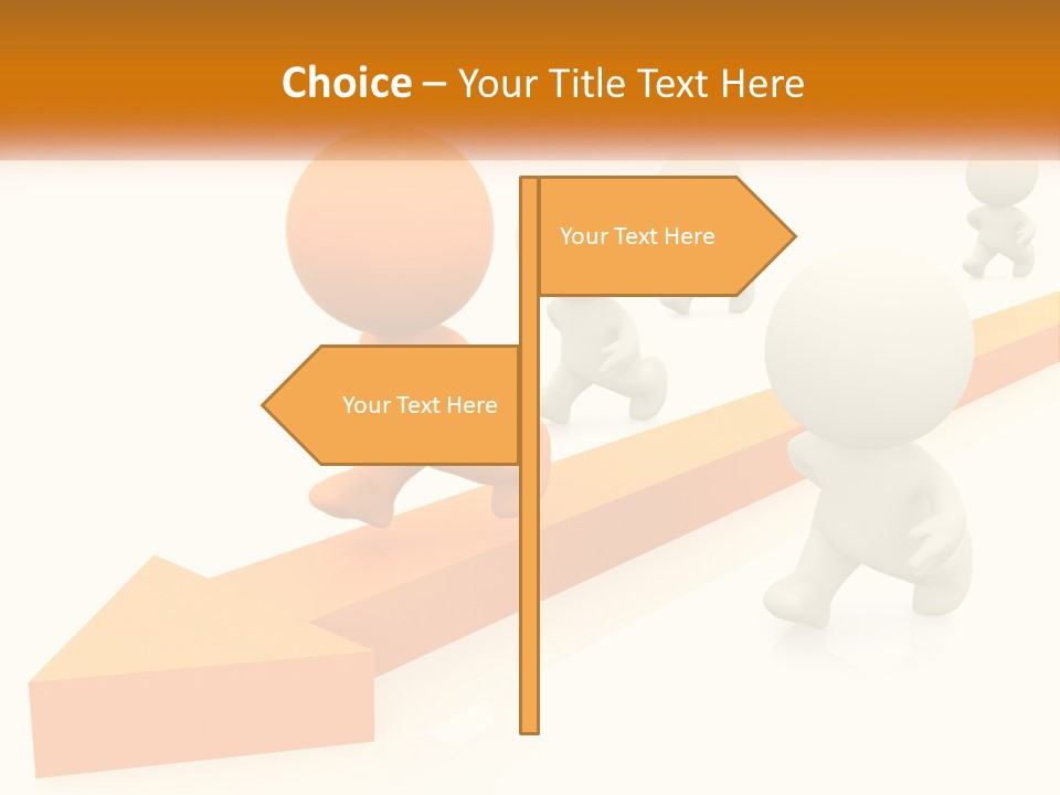 Competing People Abstract PowerPoint Template