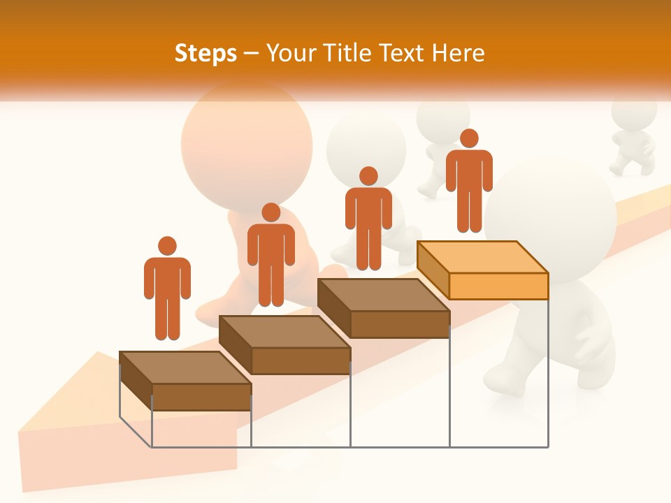 Competing People Abstract PowerPoint Template