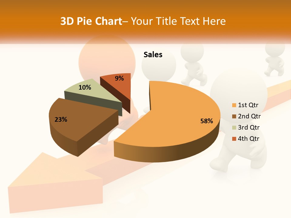 Competing People Abstract PowerPoint Template
