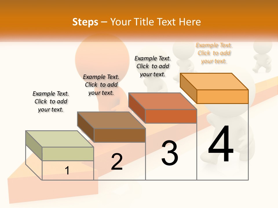Competing People Abstract PowerPoint Template