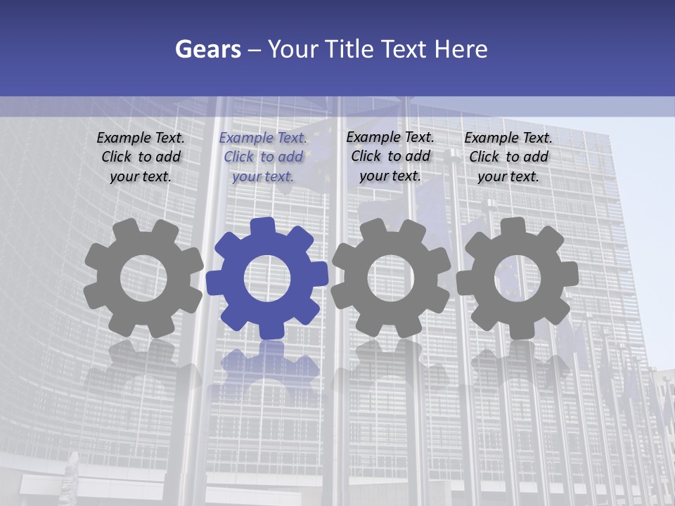 Gray Legislation Brussels Belgium PowerPoint Template