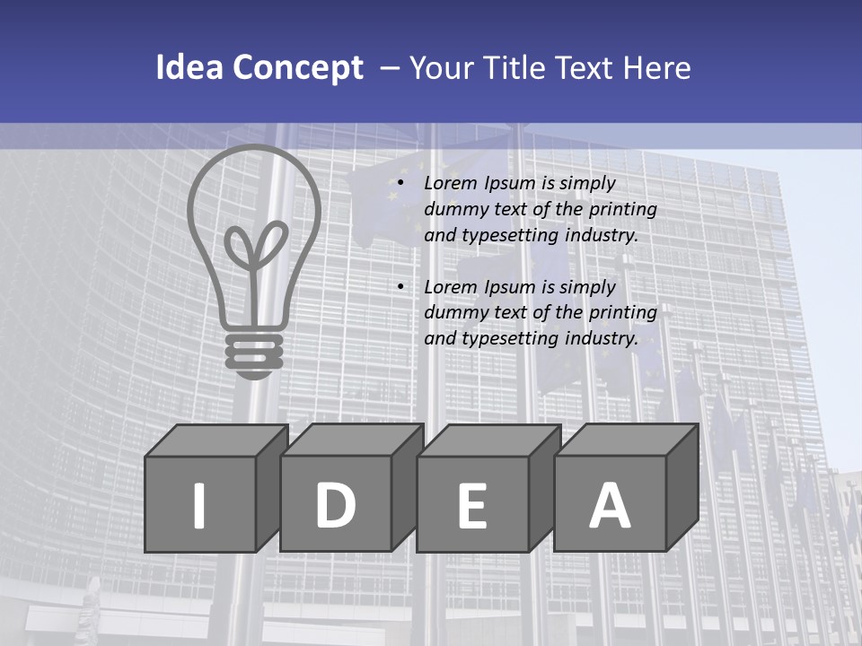 Gray Legislation Brussels Belgium PowerPoint Template