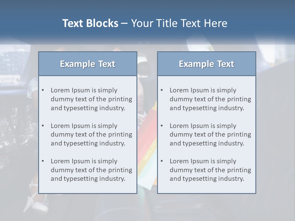 Enjoyment Car Toast PowerPoint Template