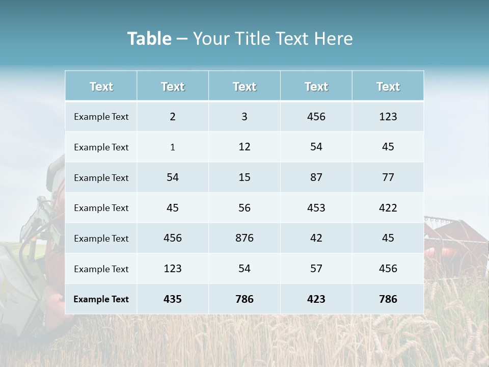 Plant Rye Cereal PowerPoint Template
