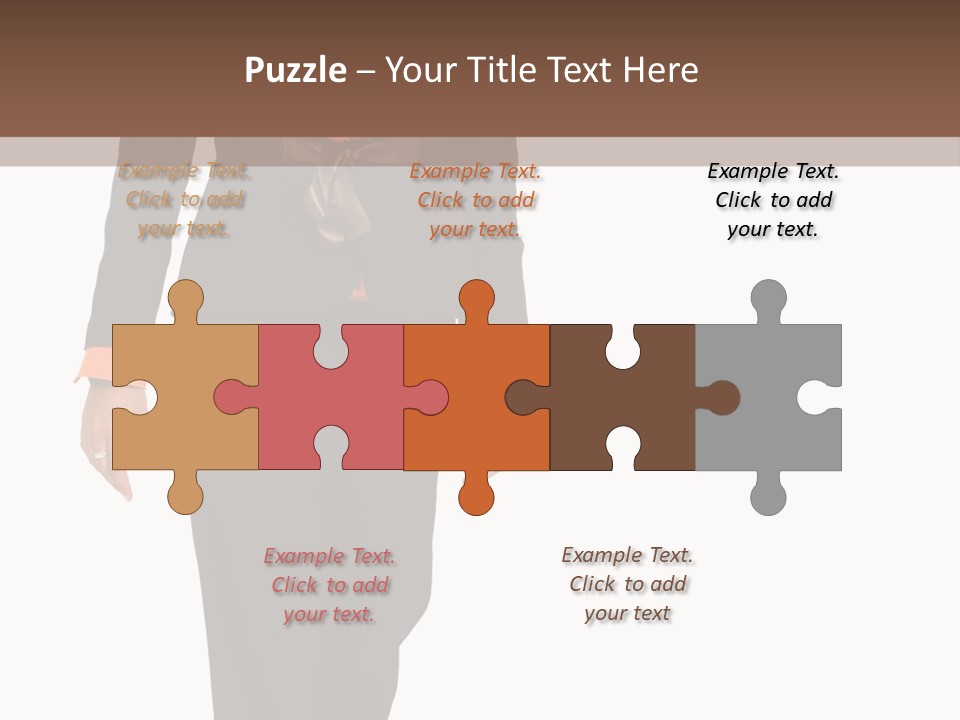 Person Tie Brown PowerPoint Template