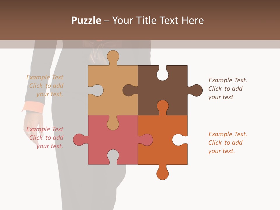 Person Tie Brown PowerPoint Template