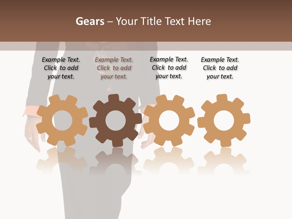 Person Tie Brown PowerPoint Template