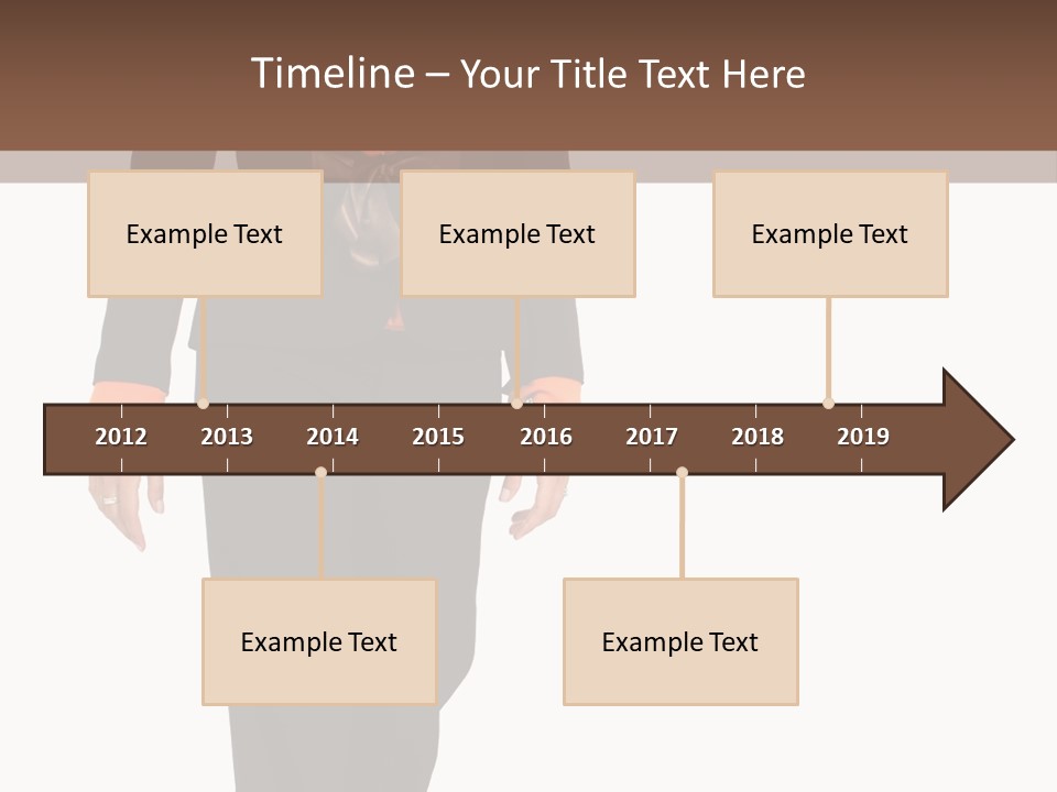 Person Tie Brown PowerPoint Template