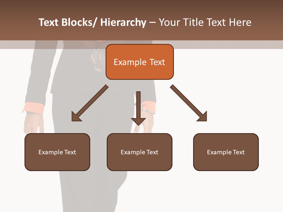 Person Tie Brown PowerPoint Template
