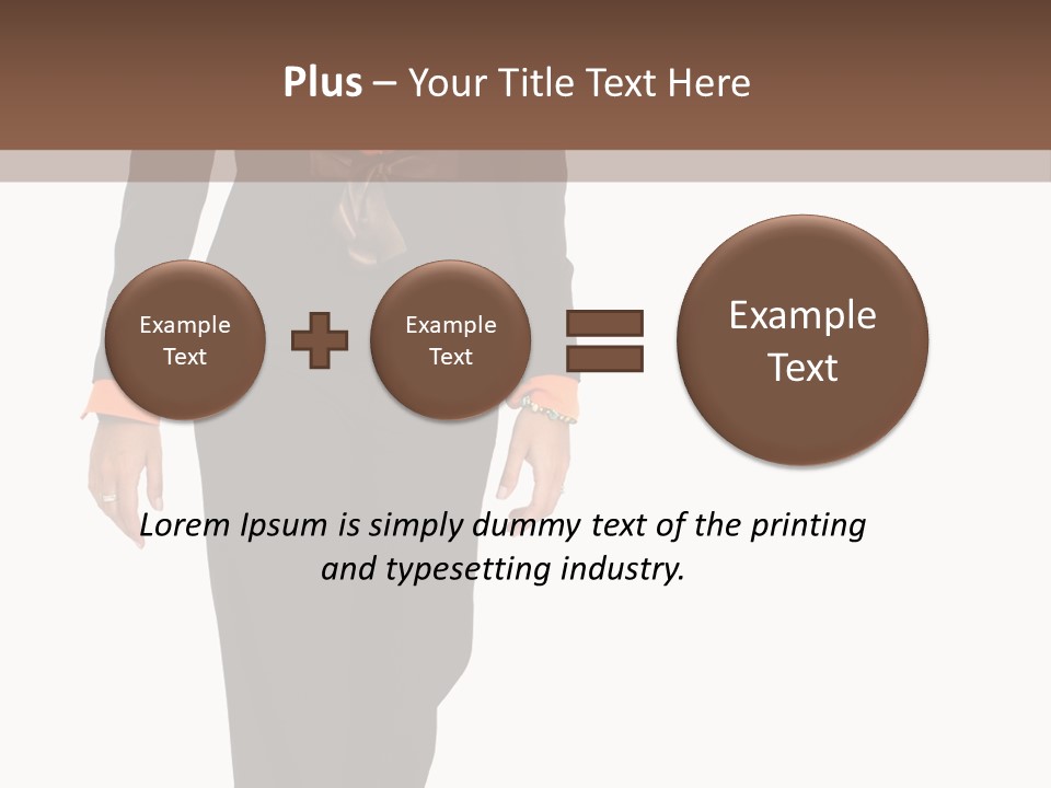 Person Tie Brown PowerPoint Template