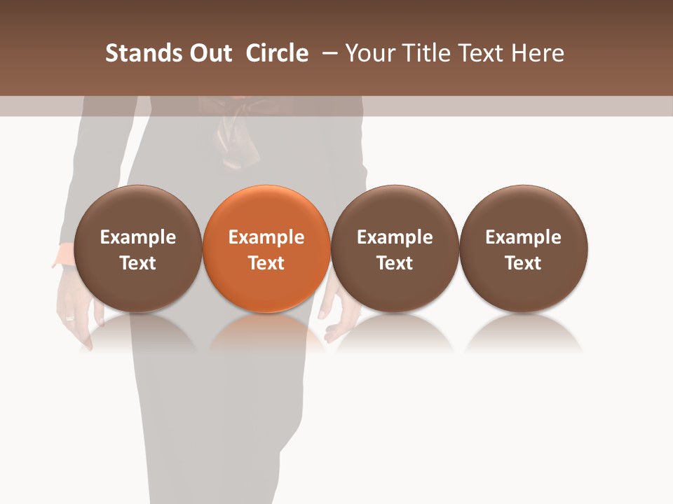 Person Tie Brown PowerPoint Template
