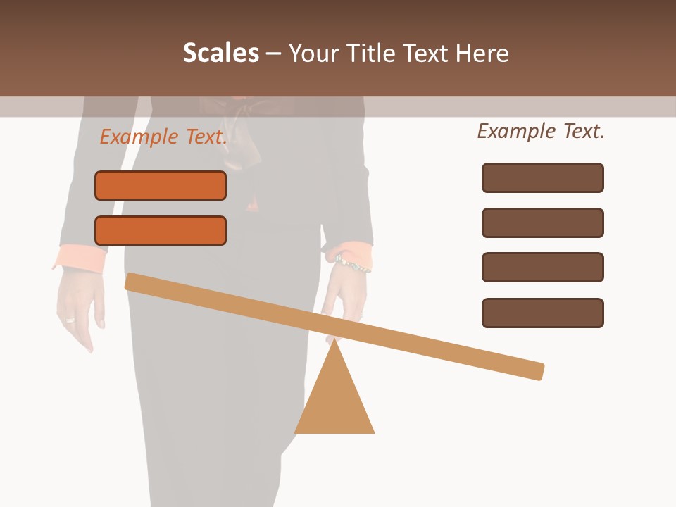 Person Tie Brown PowerPoint Template