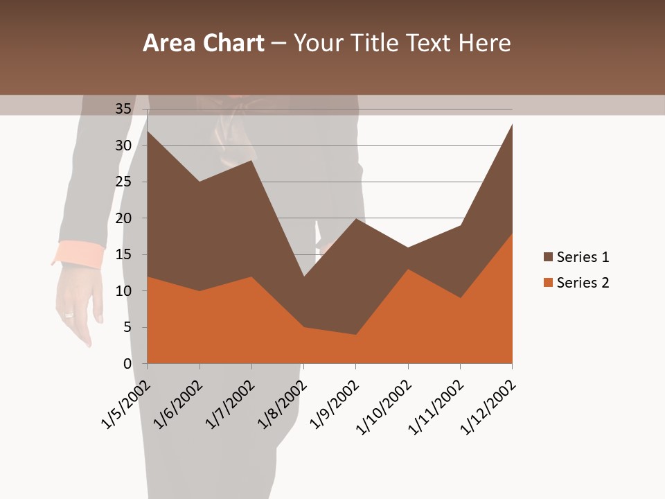 Person Tie Brown PowerPoint Template