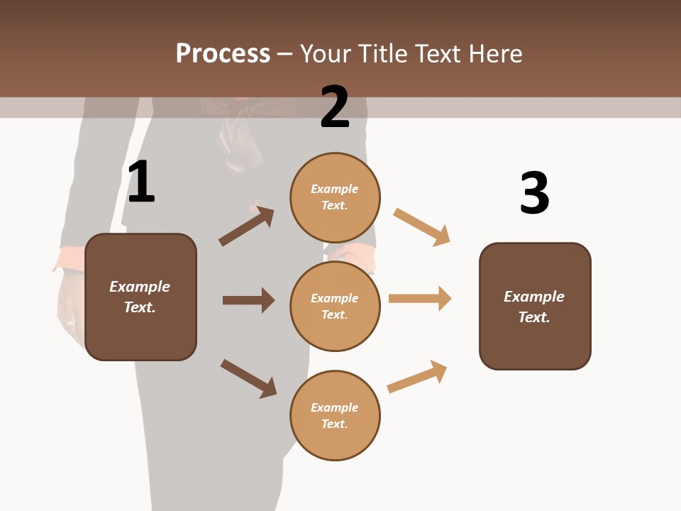 Person Tie Brown PowerPoint Template