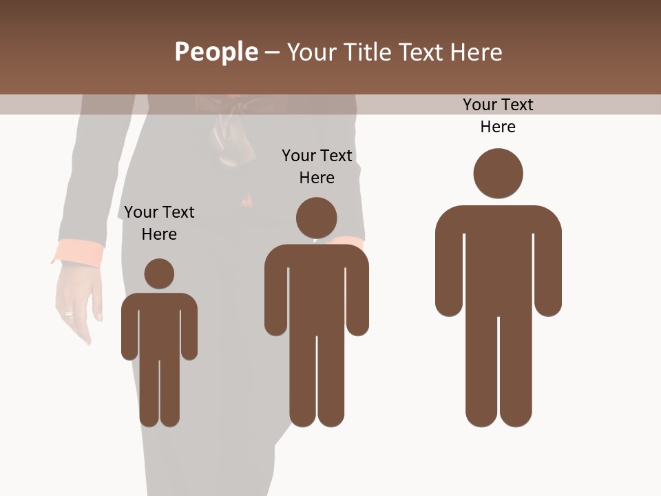 Person Tie Brown PowerPoint Template