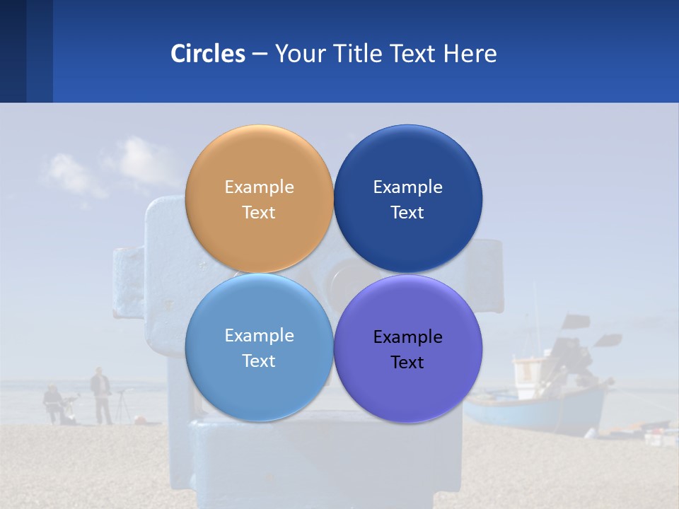 Blue Telescope Humor PowerPoint Template