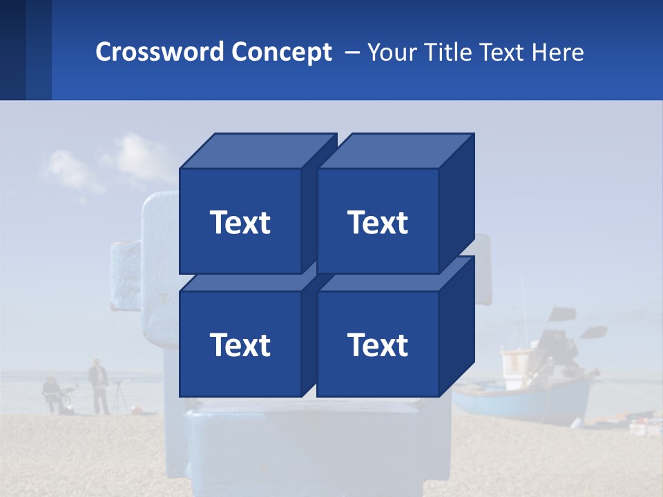 Blue Telescope Humor PowerPoint Template