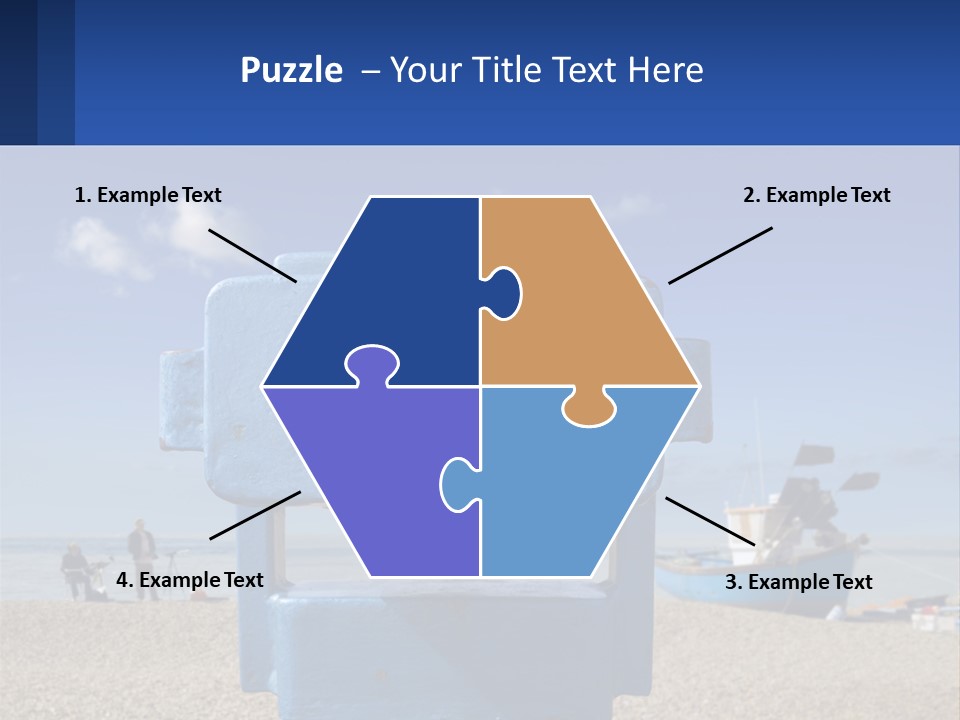 Blue Telescope Humor PowerPoint Template