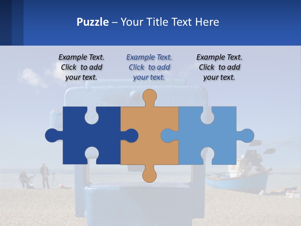 Blue Telescope Humor PowerPoint Template