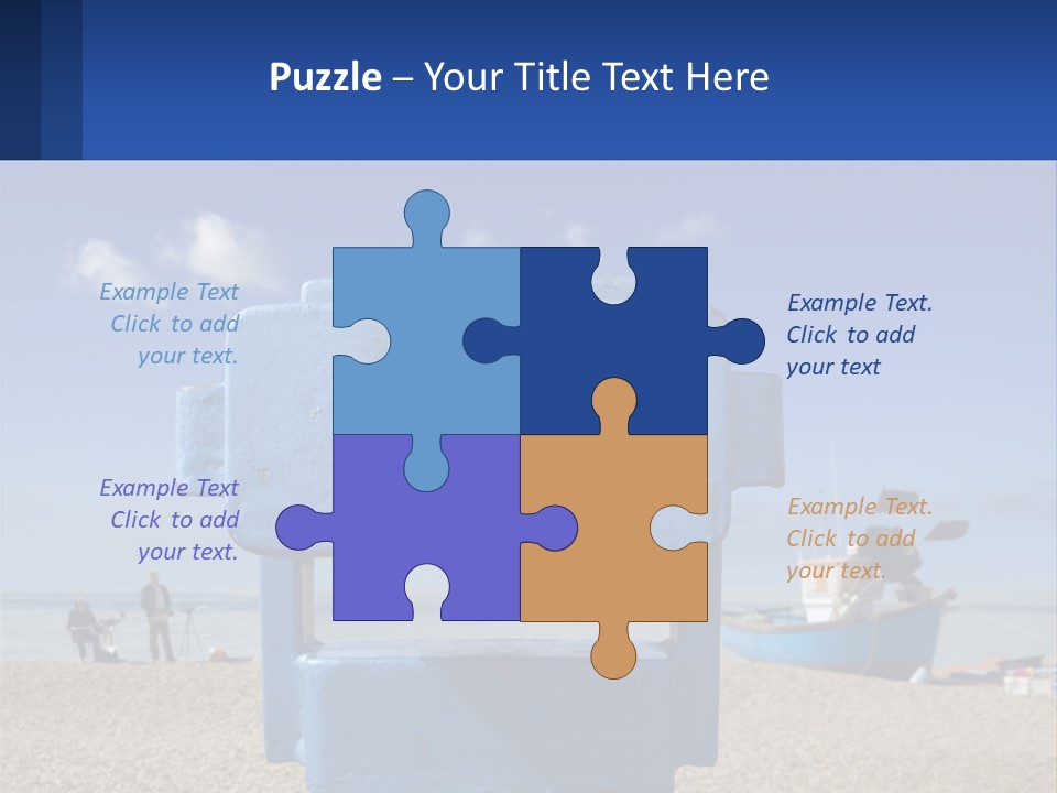 Blue Telescope Humor PowerPoint Template