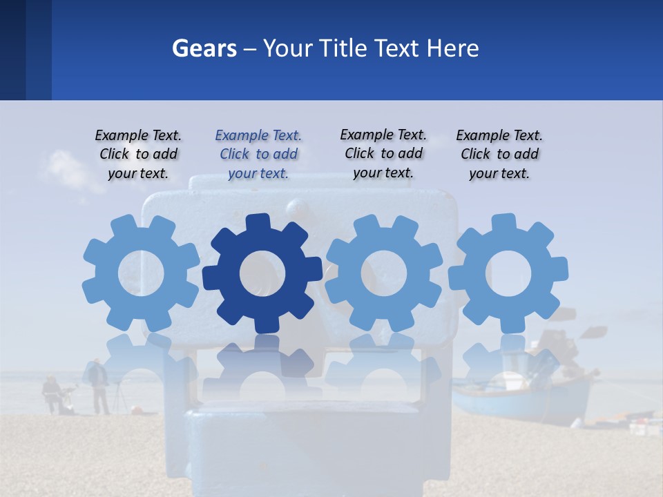 Blue Telescope Humor PowerPoint Template