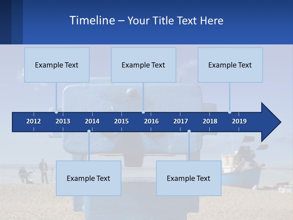 Blue Telescope Humor PowerPoint Template