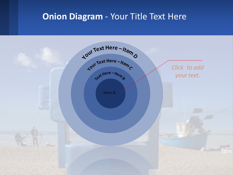 Blue Telescope Humor PowerPoint Template