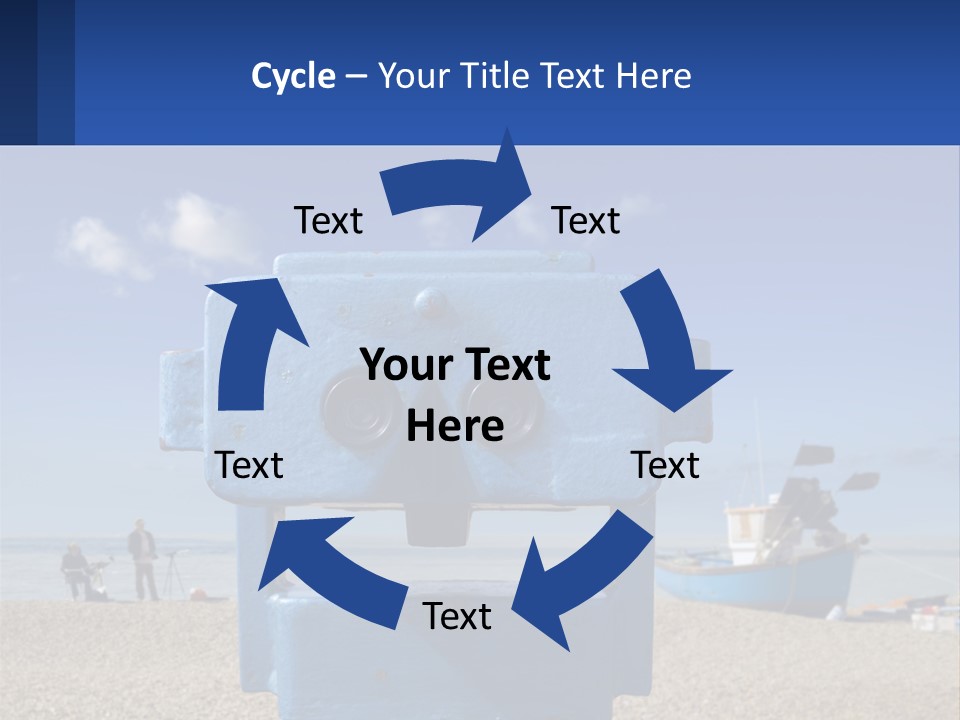 Blue Telescope Humor PowerPoint Template