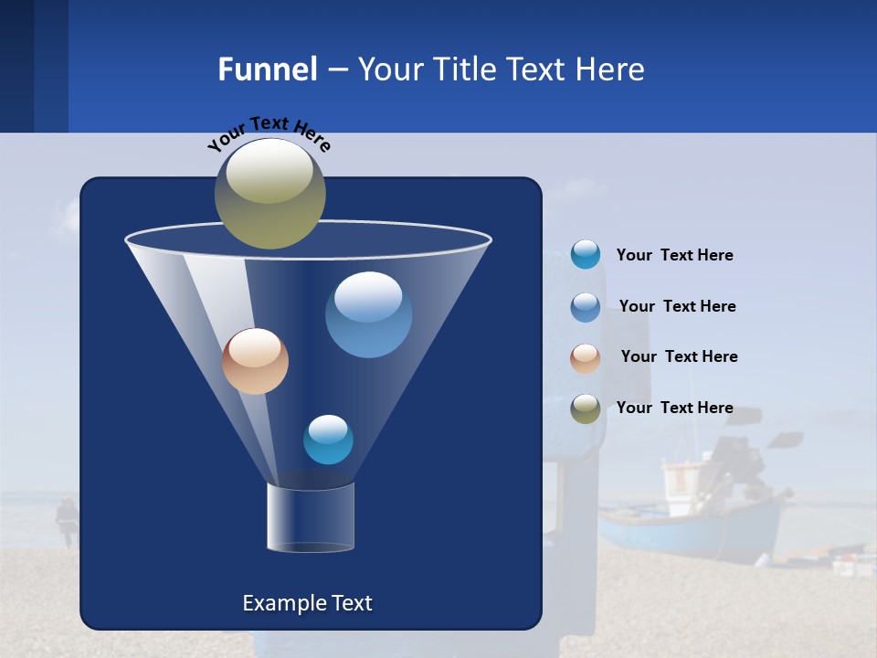 Blue Telescope Humor PowerPoint Template