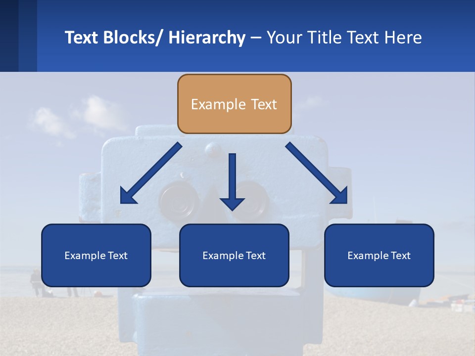 Blue Telescope Humor PowerPoint Template